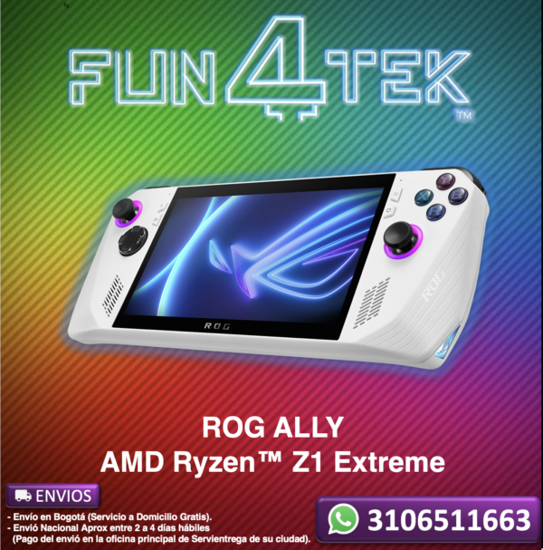 ASUS ROG ALLY de 512 Gb con AMD Ryzen™ Z1 Extreme